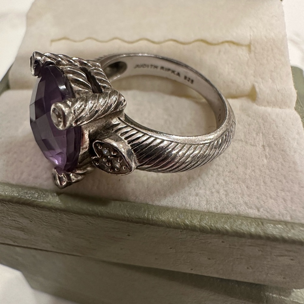 Judith Ripka Amethyst Ring - Picture 5 of 5
